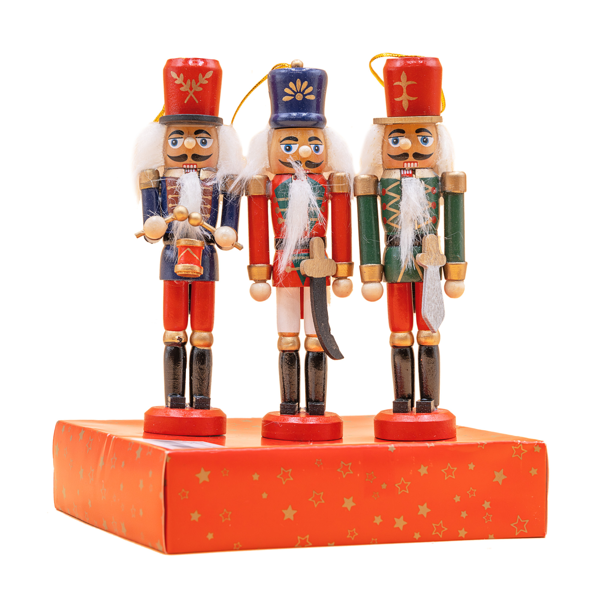 Chrisrtmas tree decoration nutcracker, 3pcs